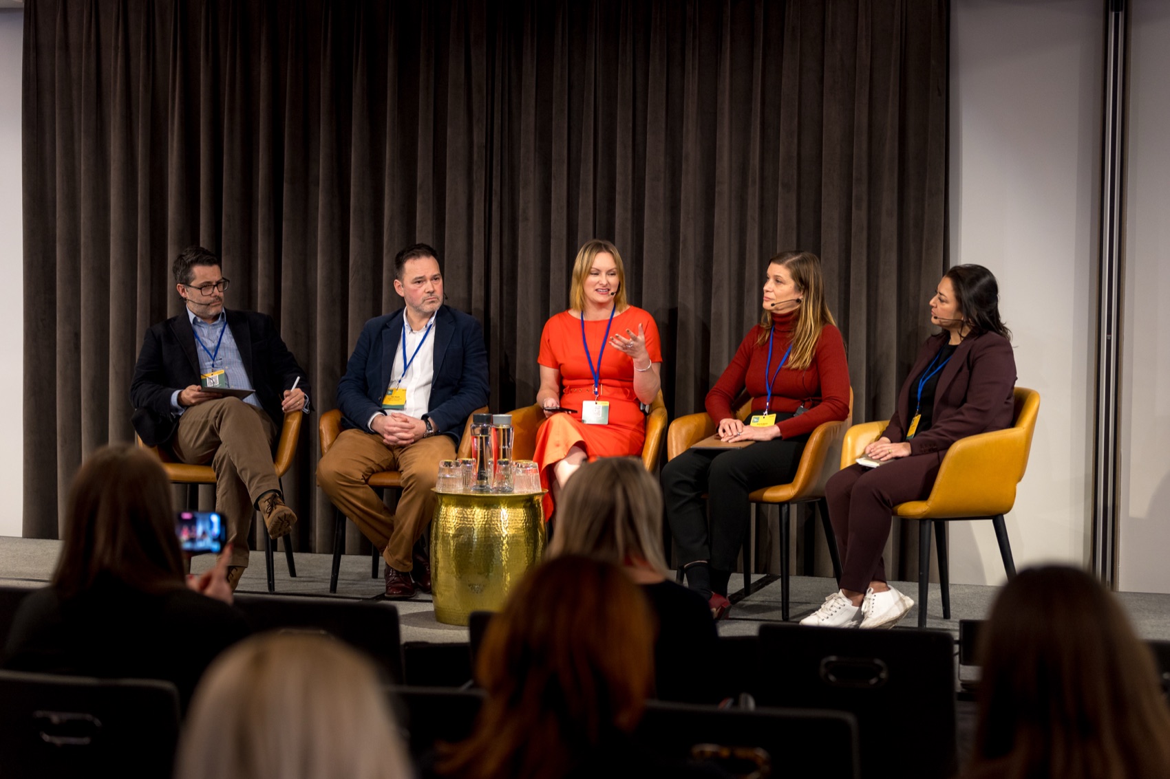 Ani Attamian on a panel at the FutureBook Conference